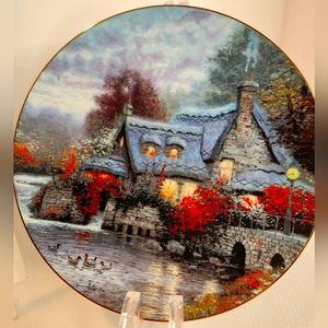Knowles Olde Thomashire Mill vintage decorative collectible ceramic‎ plate